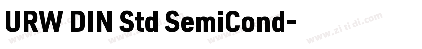URW DIN Std SemiCond字体转换 URW DIN Std SemiCond字体转换
